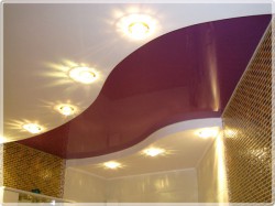 Монтаж светильников в натяжном потолке